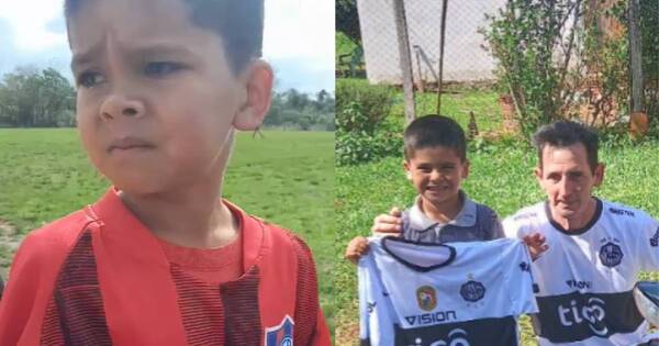 La Nación / Viral: niño sanpedrano cumplió su sueño de tener una casaca de Olimpia