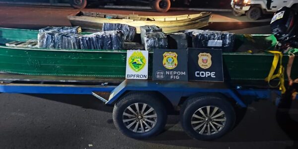 Diario HOY | Incautan dos canoas con más de 500 kilos de droga cerca del puente de la Amistad