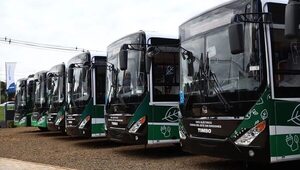El lunes empiezan a circular los buses eléctricos con pasaje gratuito en Ciudad del Este - ABC en el Este - ABC Color
