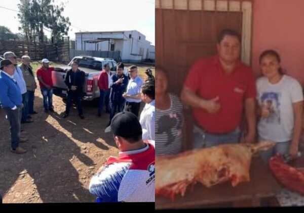 Intendente de PJC y diputado preocupados mientras "Tekoporā" reparte carne de origen clandestina