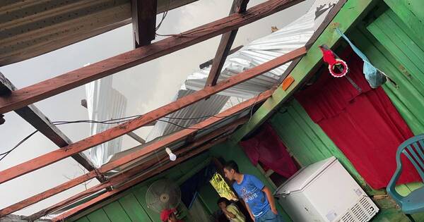 La Nación / Fuerte tormenta destechó esta tarde unas 30 viviendas en Concepción