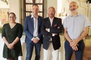 Recepción en la Residencia de Francia para despedir a Youseff Abado, director de la Alianza Francesa    - Sociales - ABC Color