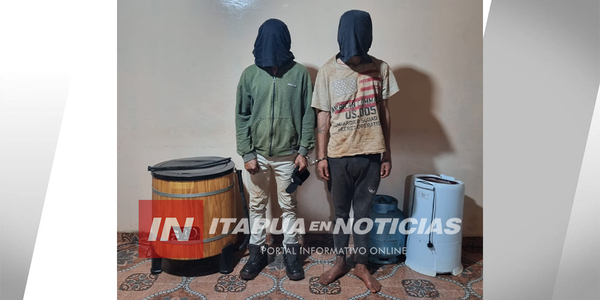 CARLOS A. LÓPEZ: RECUPERARON OBJETOS HURTADOS Y APREHENDIERON A DOS SUJETOS - Itapúa Noticias