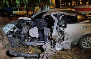Militar herido en aparatoso triple accidente - Noticiero Paraguay
