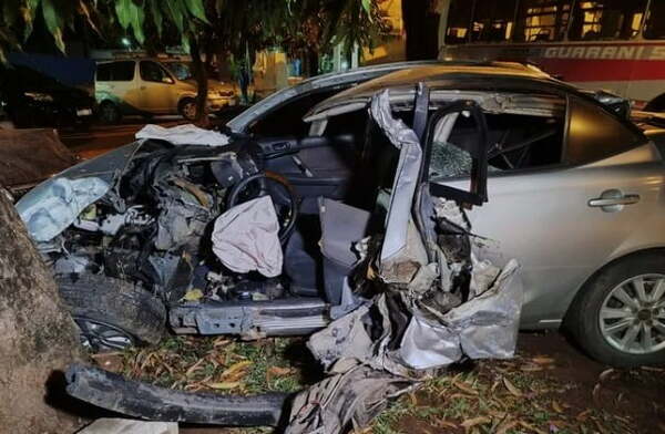 Militar herido en aparatoso triple accidente - Noticiero Paraguay