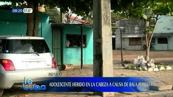 Bala perdida hiere a un adolescente en la Chacarita - Noticias Paraguay