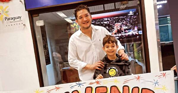 La Nación / “Que lindo tenerte”: Junior compartió su emoción por el reencuentro con su hijo