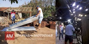 INTENDENTE DE JOSÉ L. OVIEDO ASISTIÓ A VECINOS TRAS TEMPORAL - Itapúa Noticias