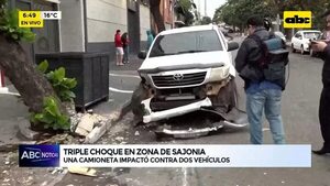 Video: Triple choque en zona de Sajonia - ABC Noticias - ABC Color