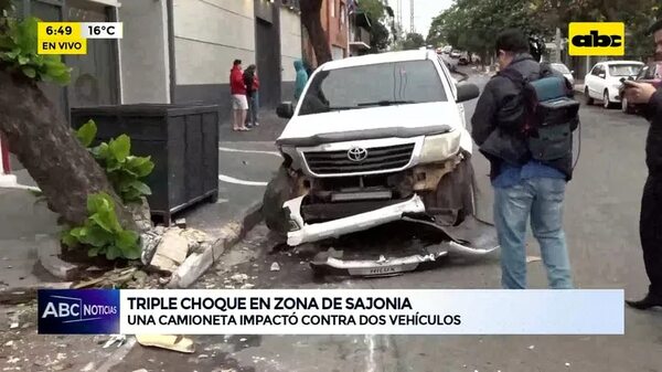 Video: Triple choque en zona de Sajonia - ABC Noticias - ABC Color