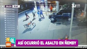 Asalto en Ñemby deja tres heridos y un perjuicio de G. 50 millones - trece