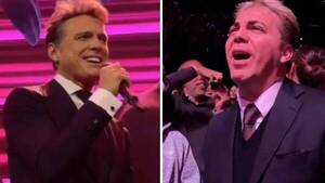 Luego de décadas de distanciamiento, Cristian Castro fue a ver el show de Luis Miguel