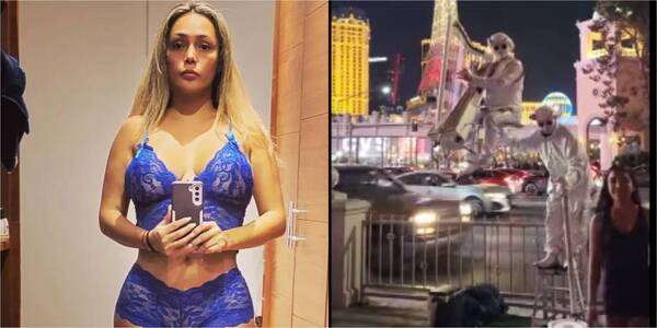 [VIDEO] ¡Exmodelo se encontró con ingueroviable arte paraguayo en Las Vegas!