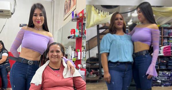 La Nación / ¡Cambio de look! Laurys Dyva transformó a una yuyera del Mercado 4