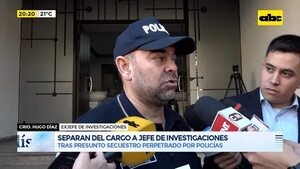 Video: separan del cargo a Jefe de Investigaciones tras presunto secuestro perpetrado por policías  - Periodísticamente - ABC Color