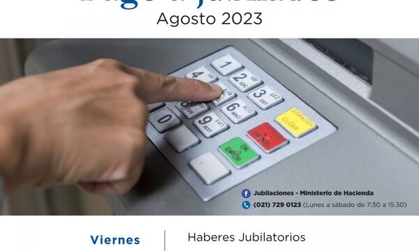 Jubilados y pensionados de la Caja Fiscal cobrarán el viernes 25