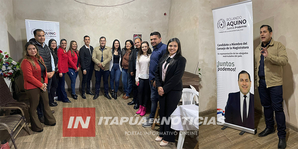 ROLANDO AQUINO SIGUE POSICIONANDO SU CANDIDATURA EN ITAPÚA - Itapúa Noticias