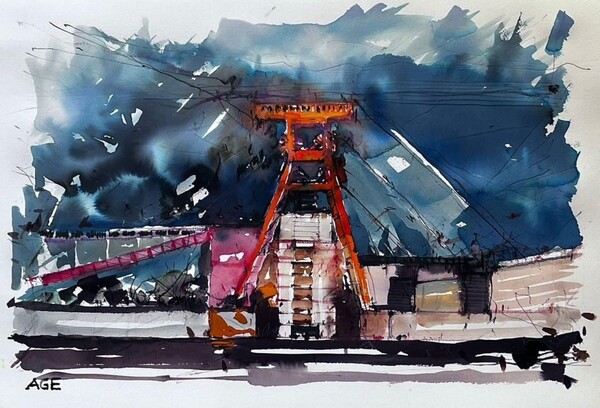 Artista paraguayo gana un concurso internacional de acuarela - trece