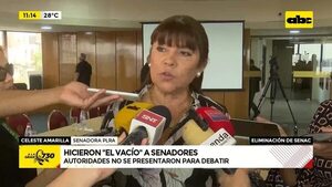 Video: Hicieron “el vacío” a Senadores - ABC Noticias - ABC Color
