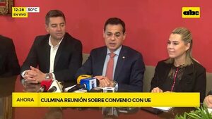 Video: Culmina reunión sobre convenio con UE - ABC Noticias - ABC Color