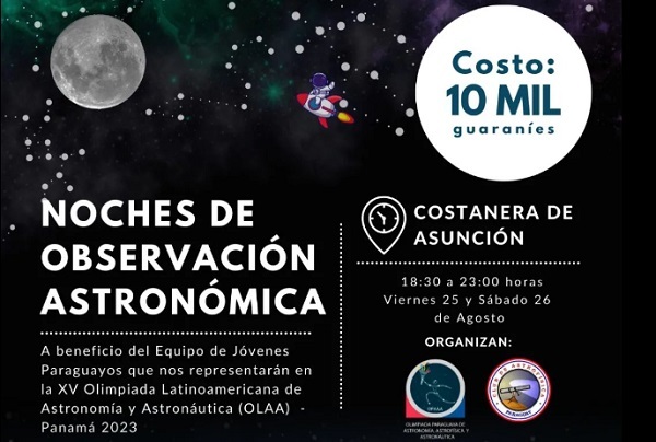 Invitan a las noches de observación astronómica en la Costanera de Asunción