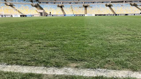 El césped del Maracaná muestra su peor cara a días de un partido clave