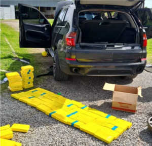 Pareja paraguaya cae en Uruguay con más de 83 kilos de cocaína