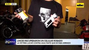 Video: Linces recuperaron un celular robado - ABC Noticias - ABC Color
