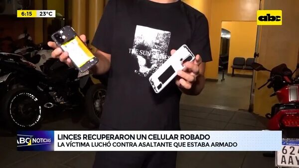 Video: Linces recuperaron un celular robado - ABC Noticias - ABC Color