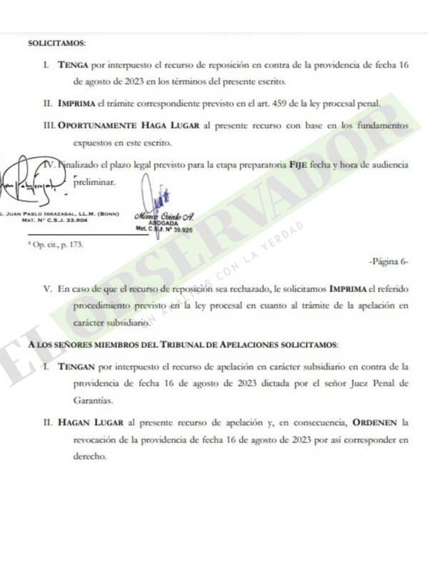 Acusada fiscal Girala recurre a reposición para trabar audiencia preliminar