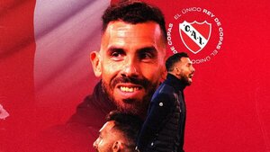 Independiente da una bienvenida en rojo a Carlos Tévez