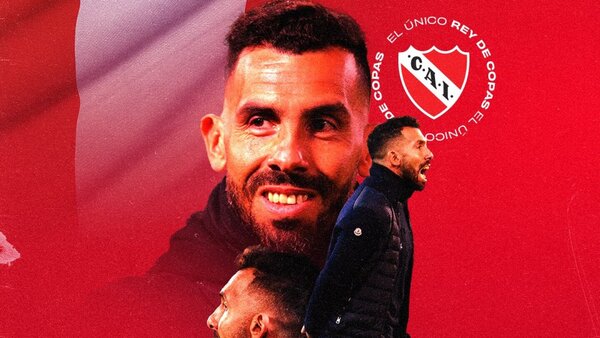 Independiente da una bienvenida en rojo a Carlos Tévez