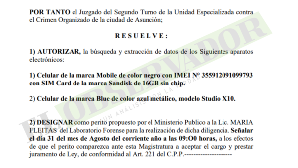 Peritarán dispositivos electrónicos de Daniel Montenegro y otros imputados por el caso Pavo Real