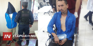 SUJETO FUE DETENIDO POR SUPUESTAMENTE HABER APUÑALADO A UN JOVEN EN EL CIRCUITO COMERCIAL - Itapúa Noticias