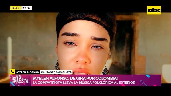 Video: ¡Ayelen Alfonso, de gira por Colombia! - Ensiestados - ABC Color