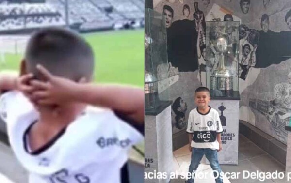 Thiago conoció la cancha del Club Olimpia – Prensa 5