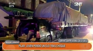 Joven pierde un ojo, tras protagonizar un choque - Portal Digital Cáritas Universidad Católica