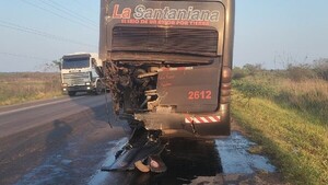 Guarda de colectivo muere en un violento choque en Loreto