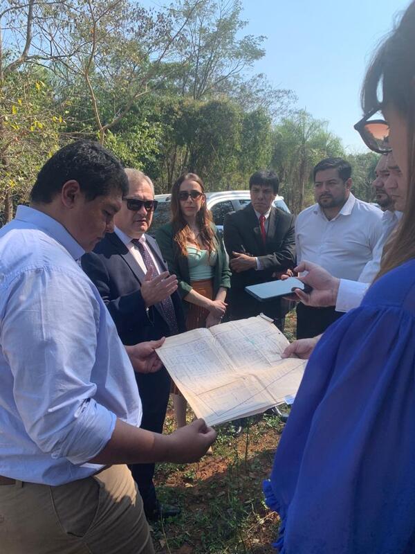Ministro Jiménez Rolón verificó inmueble donado por el municipio de Ypané