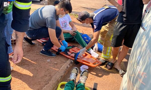 Dos estudiantes se accidentaron en Saltos del Guairá