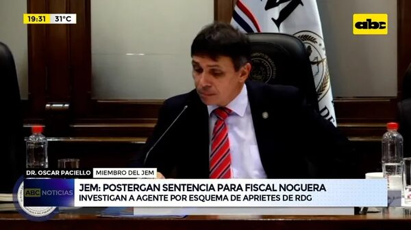 Video: JEM posterga sentencia contra fiscal por aprietes de RGD - ABC Noticias - ABC Color