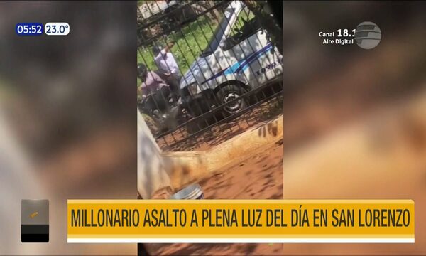 Millonario asalto a plena luz del día en San Lorenzo | Telefuturo