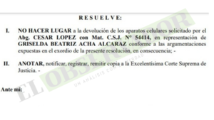 Celulares de Griselda Acha seguirán bajo custodia como medio de prueba