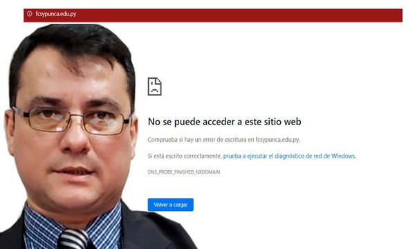 FCSyP UNCA no pagó dominio y su web quedó en off