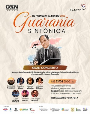 Concierto "Guarania Sinfónica: de Paraguay para el mundo" en el Hotel Guaraní - .::Agencia IP::.