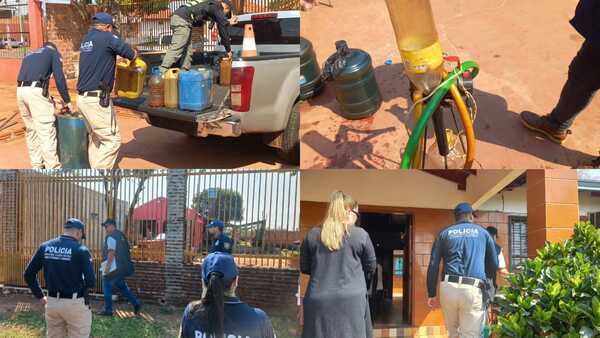 Allanamientos en viviendas logra incautación de combustibles de contrabando