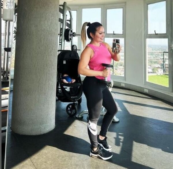 Dahiana Bresanovich entrena a full para recuperar su figura luego de dar a luz
