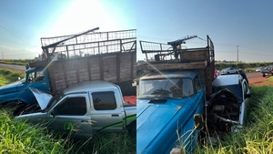 Grave accidente de tránsito en la Ruta PY06 deja heridos y daños materiales.