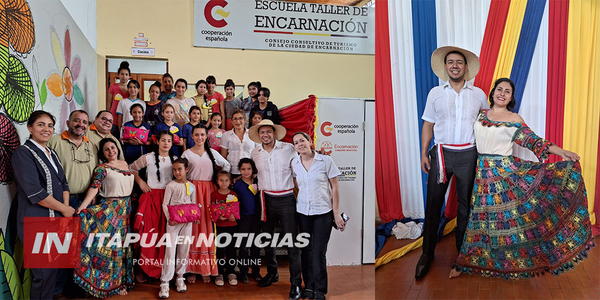 DÍA DEL FOLKLORE SE FESTEJÓ EN LA ESCUELA TALLER DE ENCARNACIÓN - Itapúa Noticias