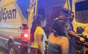 Accidente rutero deja a un peatón lesionado
